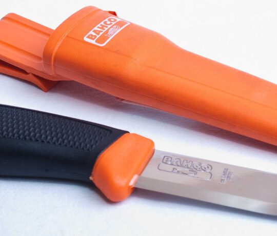 BAHCO Nóż z ostrzem z solidnej stali nierdzewnej z kaburą, dł. ostrza 102 mm SB-2444 20156