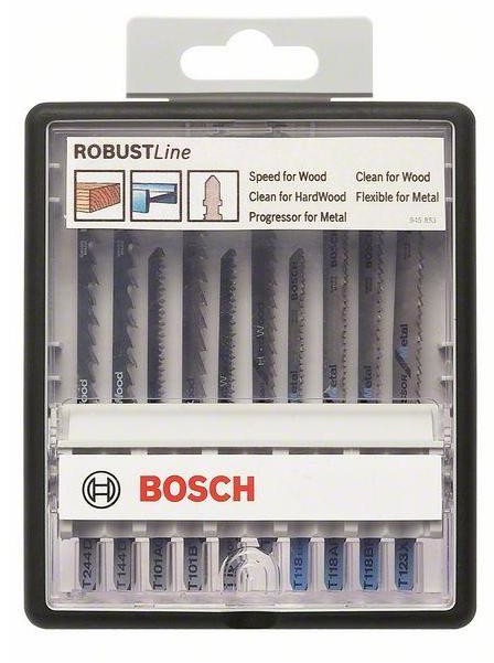 Bosch Wytrzymała linia brzeszczotów Wood and metal z trzonkiem T 10-częściowy 2607010542 1 zest