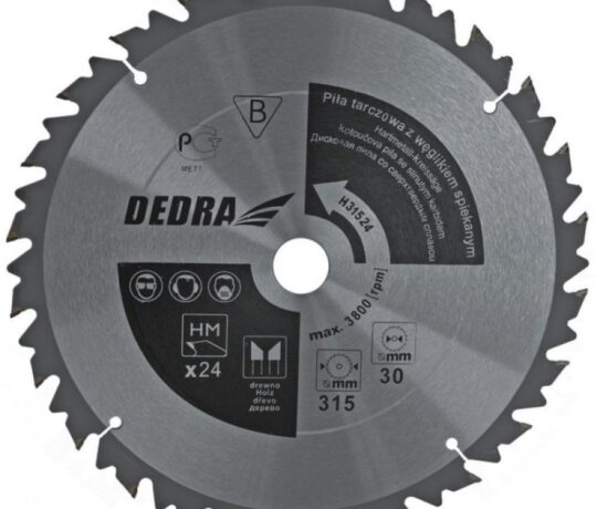 Dedra Tarcza do cięcia HL45036 450 x 30 mm do drewna z ogranicznikiem posuwu