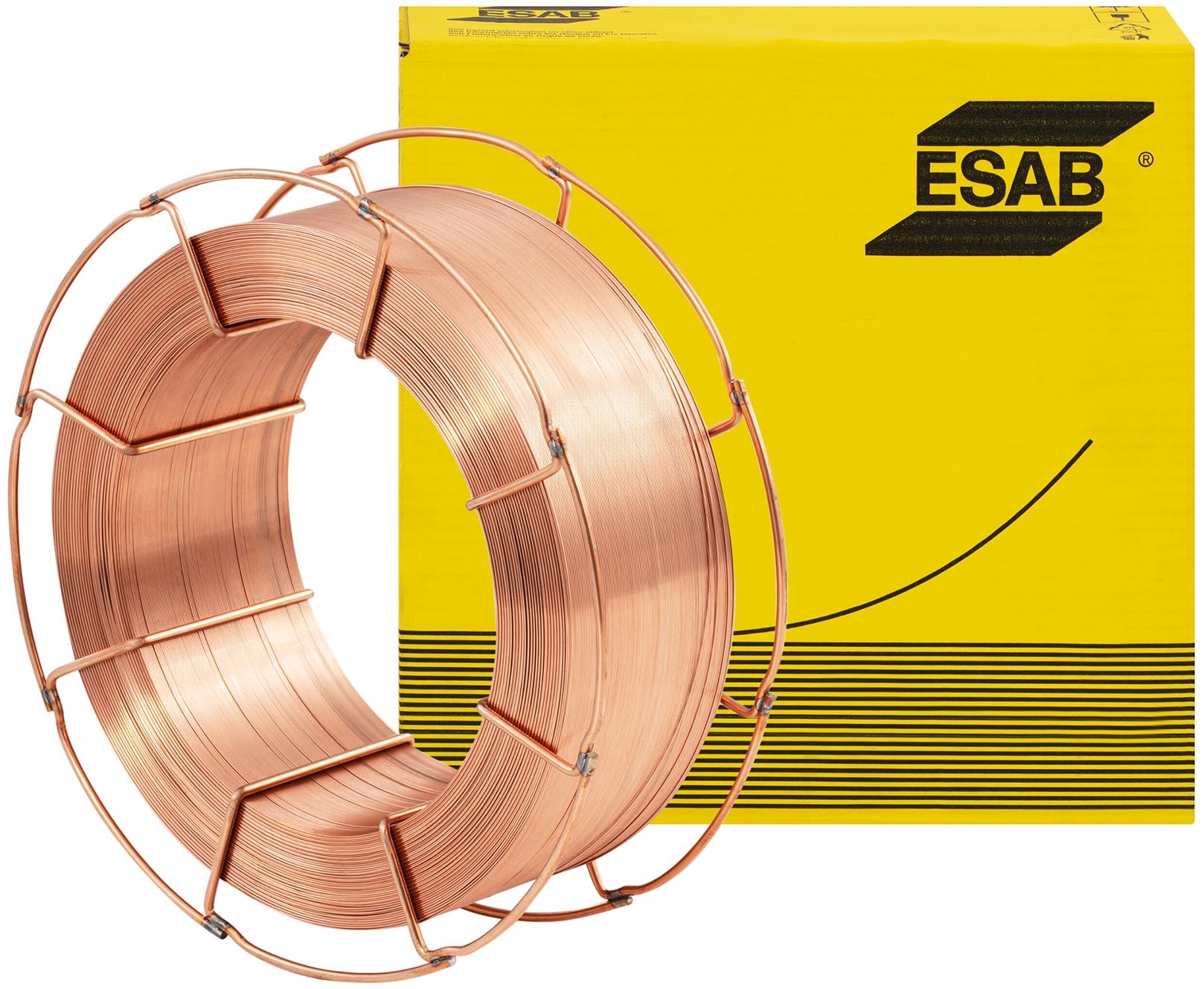 ESAB Drut spawalniczy miedziowany drut lity np dla P235/S235-P420/S420 0.8 mm 15 kg AUTROD OK 12.51-0.8-15.0