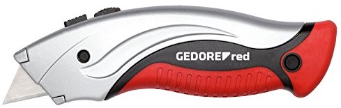 Gedore Red r93210000 Profi-nożyk z aluminium z 5 ostrzami wymiennymi i szybka wymiana mechanizm (4060833015981)