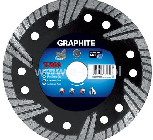 Graphite tarcza tnąca Turbo 115x22mm 57H625