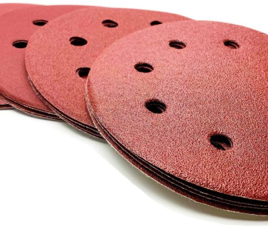 HurthAG Zestaw 20x Krążek PAPIER ŚCIERNY RZEP krążki 125mm 8ot