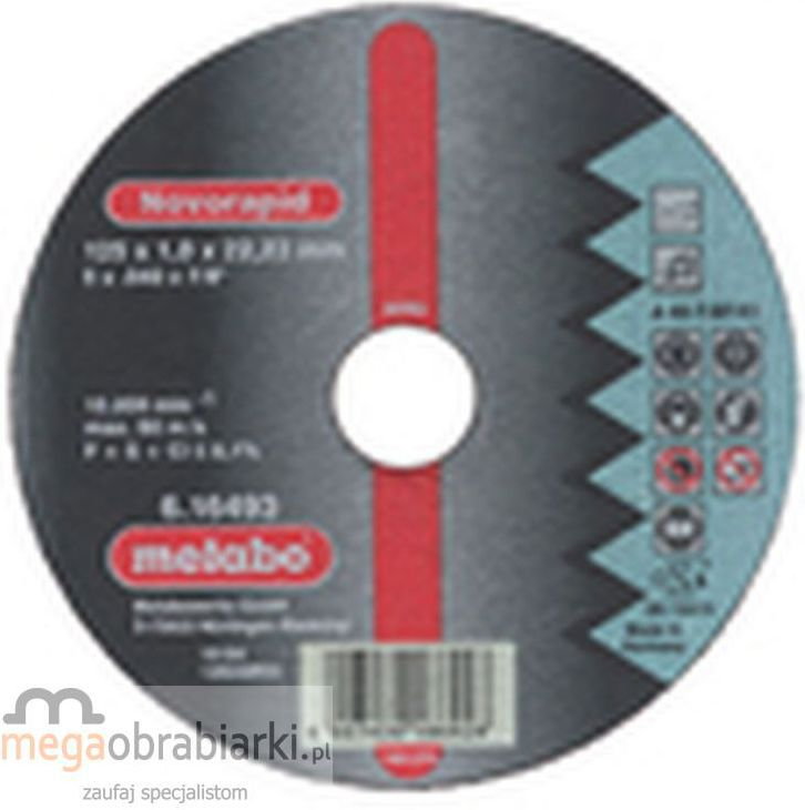 Metabo tarcza tnąca do stali 125 mm (25 szt) Novorapid A 46-T (616271000)