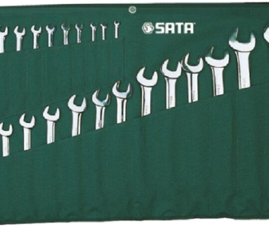 Sata KLUCZE PŁASKO-OCZKOWE W SASZETCE ZESTAW 23 SZT SATA  S09027